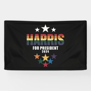 Kamala Harris Rainbow Gay Pride LGBT-verkiezingen Spandoek