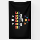 Kamala Harris Rainbow Gay Pride LGBT-verkiezingen  Spandoek (Verticaal)