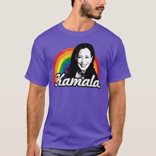 Kamala Harris Rainbow T-shirt (Voorkant)