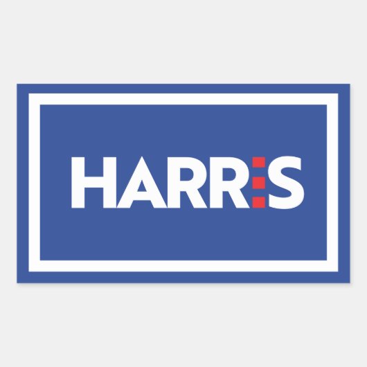 Kamala Harris Rechthoekige Sticker (Voorkant)