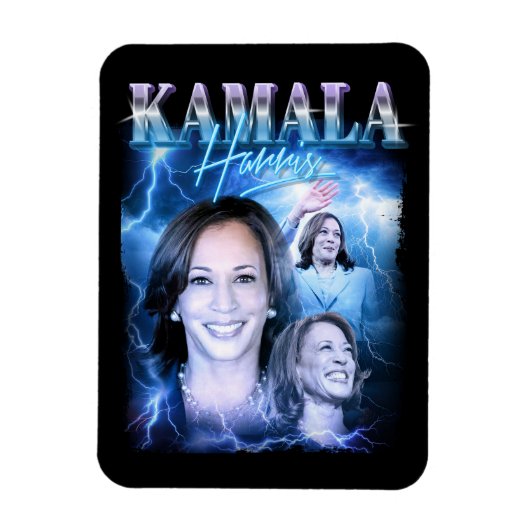 Kamala Harris Retro jaren 90 stijl Magneet (Verticaal)