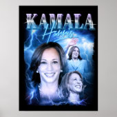 Kamala Harris Retro jaren 90 stijl Poster (Voorkant)