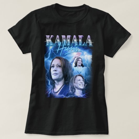 Kamala Harris Retro jaren 90 stijl T-shirt (Design voorkant)
