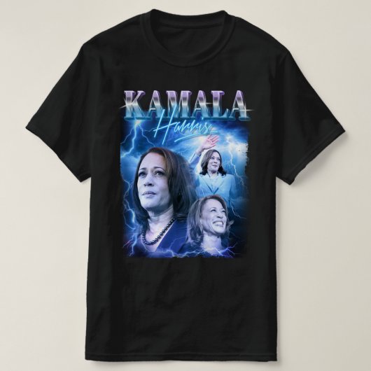 Kamala Harris Retro jaren 90 stijl T-shirt (Design voorkant)