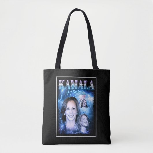 Kamala Harris Retro jaren 90 stijl Tote Bag (Voorkant)