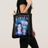Kamala Harris Retro jaren 90 stijl Tote Bag (Dichtbij)