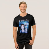 Kamala Harris Retro jaren 90 stijl Tri-Blend Shirt (Voorkant volledig)