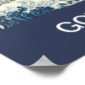 KAMALA HARRIS RIJDT OP DE BLAUWE GOLF 2024 POSTER (Hoek)