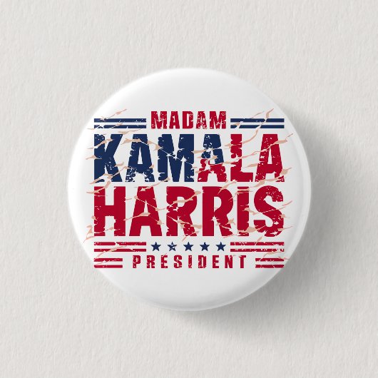 Kamala Harris Ronde Button 3,2 Cm (Voorkant)