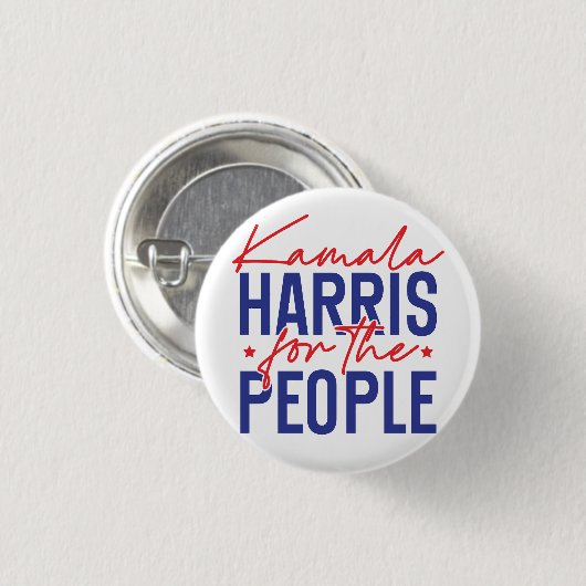 Kamala Harris Ronde Button 3,2 Cm (Voorkant /achterkant)