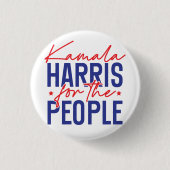 Kamala Harris Ronde Button 3,2 Cm (Voorkant)