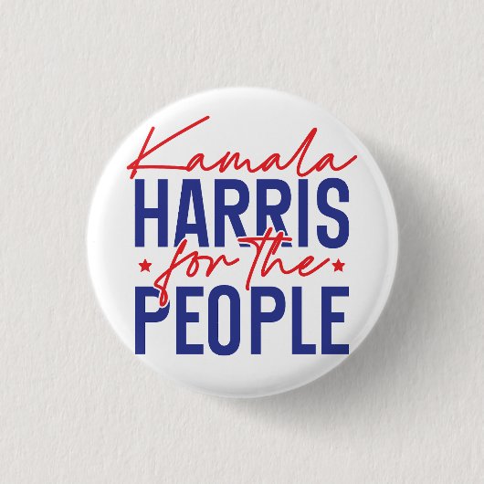 Kamala Harris Ronde Button 3,2 Cm (Voorkant)