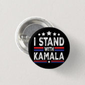Kamala Harris Ronde Button 3,2 Cm (Voorkant /achterkant)