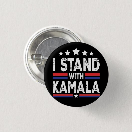 Kamala Harris Ronde Button 3,2 Cm (Voorkant /achterkant)