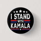 Kamala Harris Ronde Button 3,2 Cm (Voorkant)