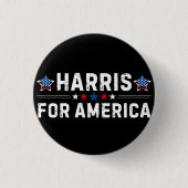 Kamala Harris Ronde Button 3,2 Cm (Voorkant)