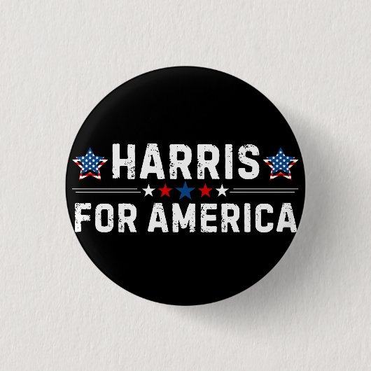 Kamala Harris Ronde Button 3,2 Cm (Voorkant)
