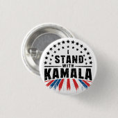 Kamala Harris Ronde Button 3,2 Cm (Voorkant /achterkant)