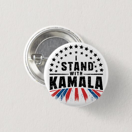 Kamala Harris Ronde Button 3,2 Cm (Voorkant /achterkant)