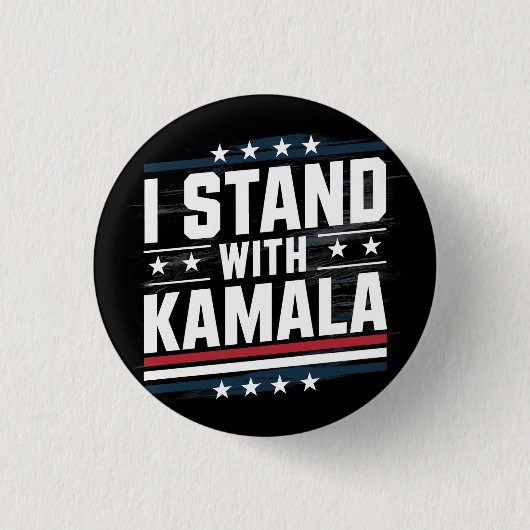 Kamala Harris Ronde Button 3,2 Cm (Voorkant)