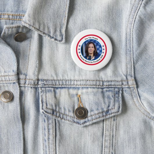 Kamala Harris Ronde Button 5,7 Cm (In situ)