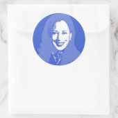 Kamala Harris Ronde Sticker (Tas)