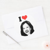 Kamala Harris Ronde Sticker (Envelop)