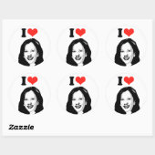 Kamala Harris Ronde Sticker (Vel)