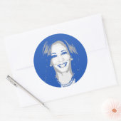 Kamala Harris Ronde Sticker (Envelop)