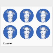 Kamala Harris Ronde Sticker (Vel)