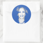 Kamala Harris Ronde Sticker (Tas)