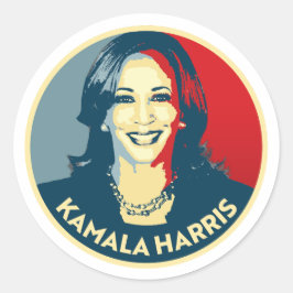 Kamala Harris Ronde Sticker