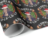 Kamala Harris Santa Hat Christmas Trendy 2024 Cadeaupapier (Rol Hoek)