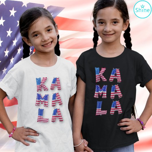 Kamala Harris Schattigee Amerikaanse vlag ballon a T-shirt