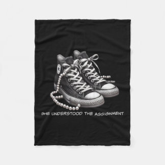 Kamala Harris Schattigee schoenen die ze begreep d Fleece Deken