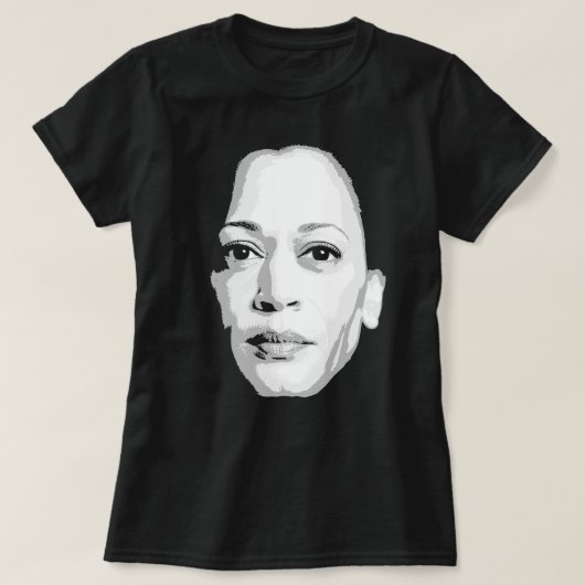Kamala Harris-scherm afgedrukt T-shirt (Design voorkant)