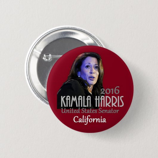 Kamala Harris Senaat 2016 Ronde Button 5,7 Cm (Voorkant /achterkant)