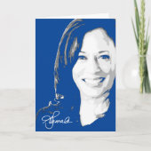 Kamala Harris Signature Kaart (Voorkant)