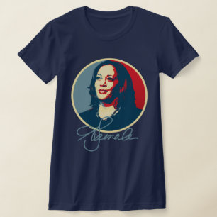 Kamala Harris Signature Portret T-shirt