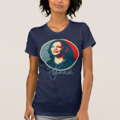 Kamala Harris Signature Portret T-shirt (Voorkant)