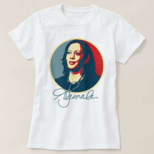 Kamala Harris Signature Portret T-shirt