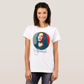 Kamala Harris Signature Portret T-shirt (Voorkant volledig)