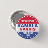 Kamala Harris Sjabloon verkiezingen Ronde Button 3,2 Cm (Voorkant /achterkant)