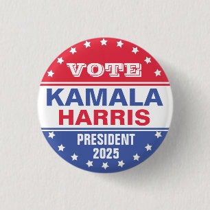 Kamala Harris Sjabloon verkiezingen Ronde Button 3,2 Cm