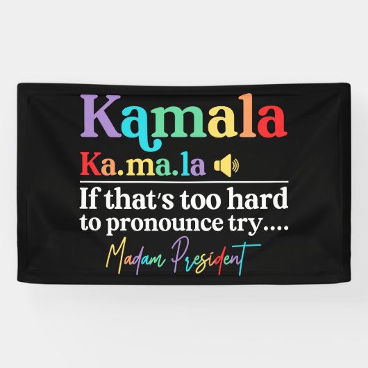 Kamala Harris Spandoek (Horizontaal)
