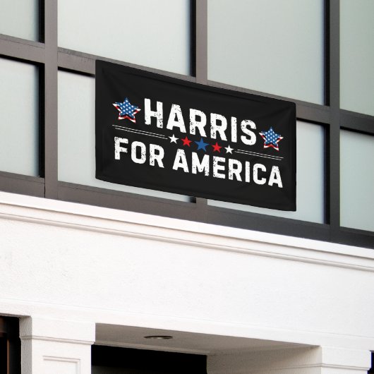 Kamala Harris Spandoek (Buitenkant Gebouw)