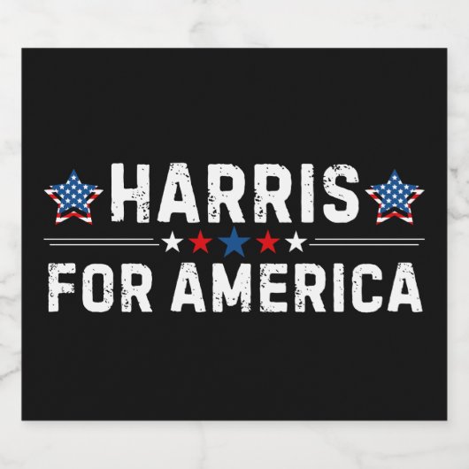 Kamala Harris Sparkling Wijnetiket (Enkel label)
