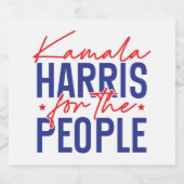 Kamala Harris Sparkling Wijnetiket (Enkel label)