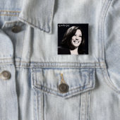 Kamala Harris Sparks Joy Vierkante Button 5,1 Cm (In situ)