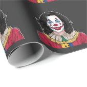 Kamala Harris Spooky Halloween Clown Verkiezingen  Cadeaupapier (Rol Hoek)